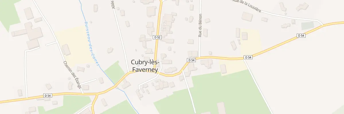Plan du 2 Rue des Fontaines à Cubry-lès-Faverney