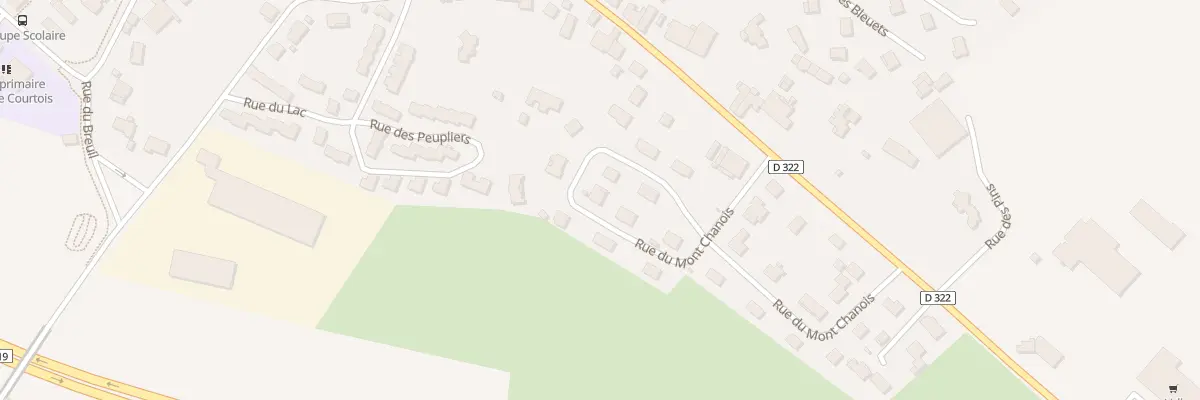 Plan du 16 Rue du Mont Chanois à Pusey
