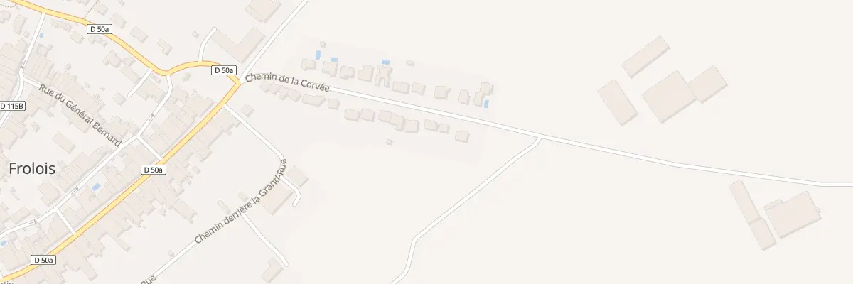 Plan du 20 Che de la Corvee à Frolois