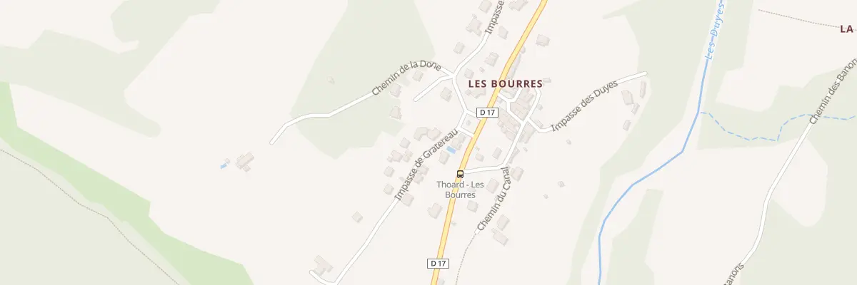 Plan du 115 Les Bourres à Thoard
