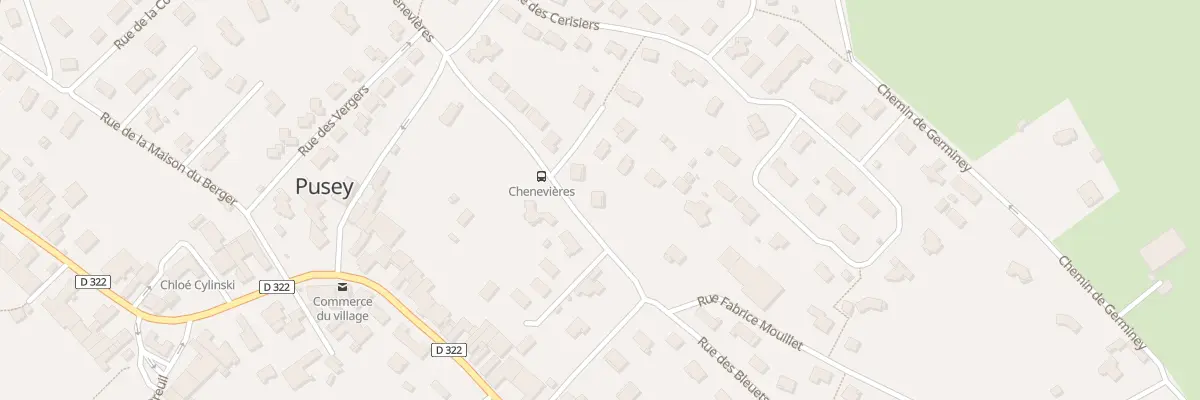 Plan du 4 Rue des Chenevières à Pusey