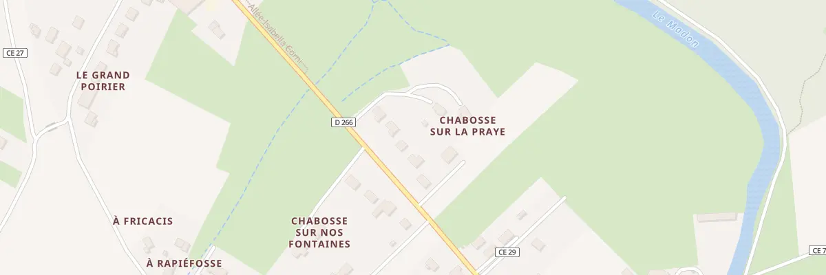 Plan du 21 Rue du Gen de Gaulle à Mattaincourt