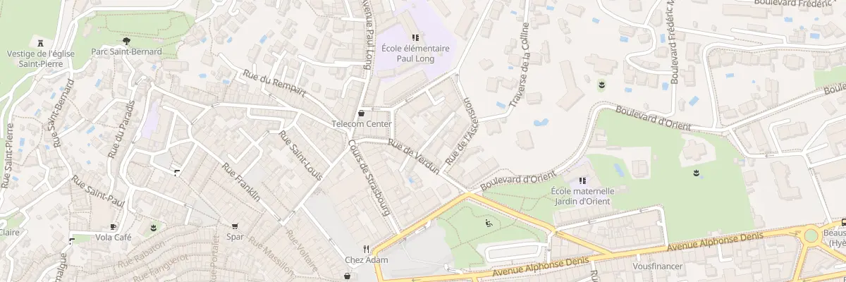 Plan du 1 Rue de l’Asile à Hyères