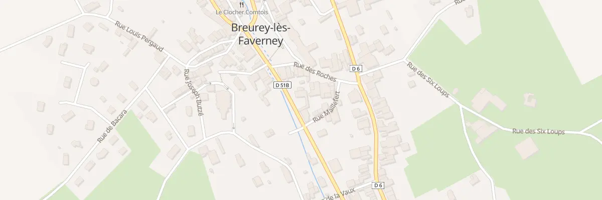 Plan du 2 Rue du General de Gaulle à Breurey-lès-Faverney