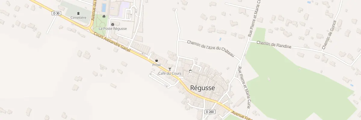 Plan du 7 Rue du Chateau à Régusse