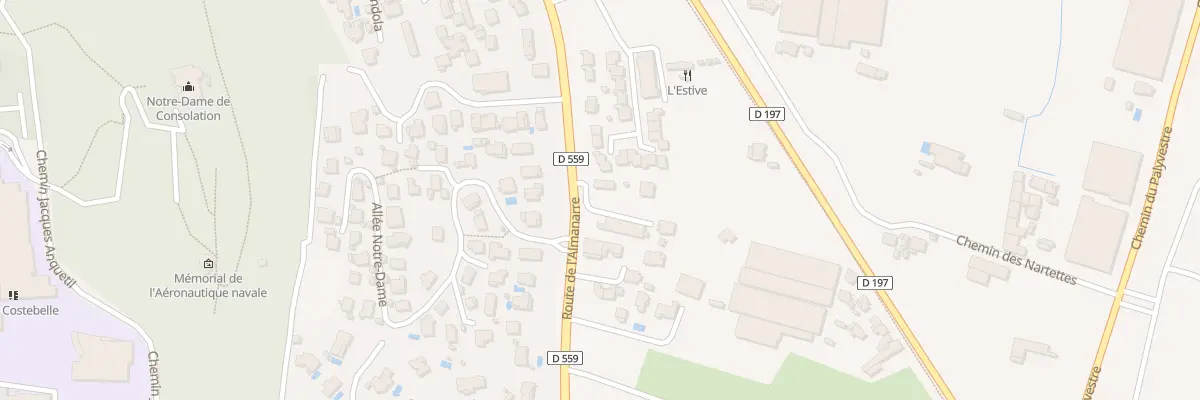 Plan du 873 Rte de l’Almanarre à Hyères