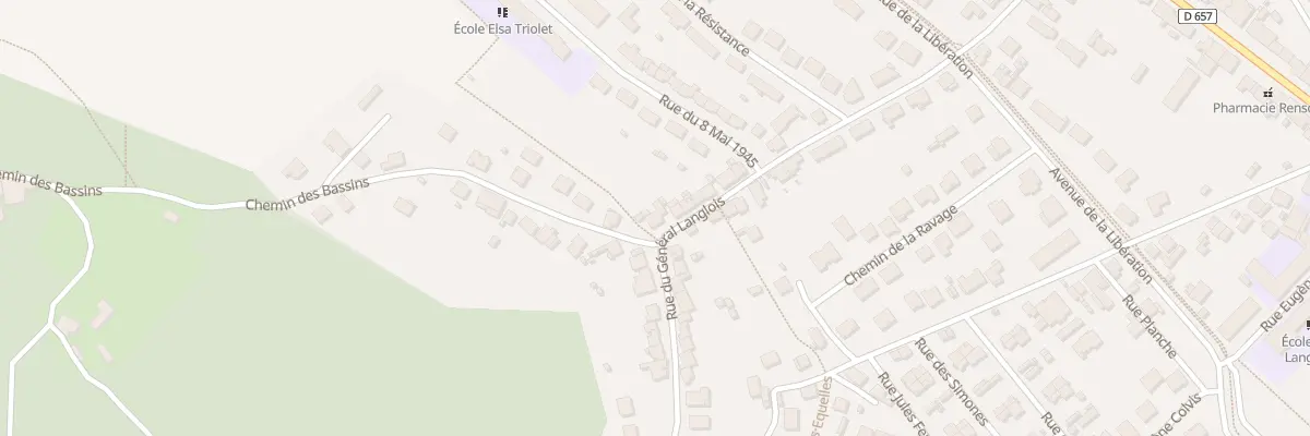 Plan du 34 Rue du Genéral Langlois à Frouard