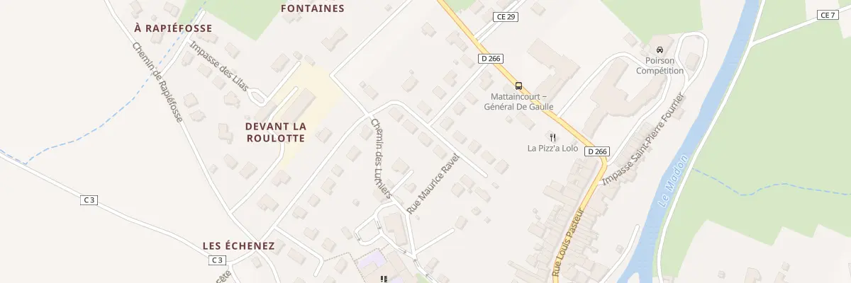 Plan du 5 Rue Hector Berlioz à Mattaincourt