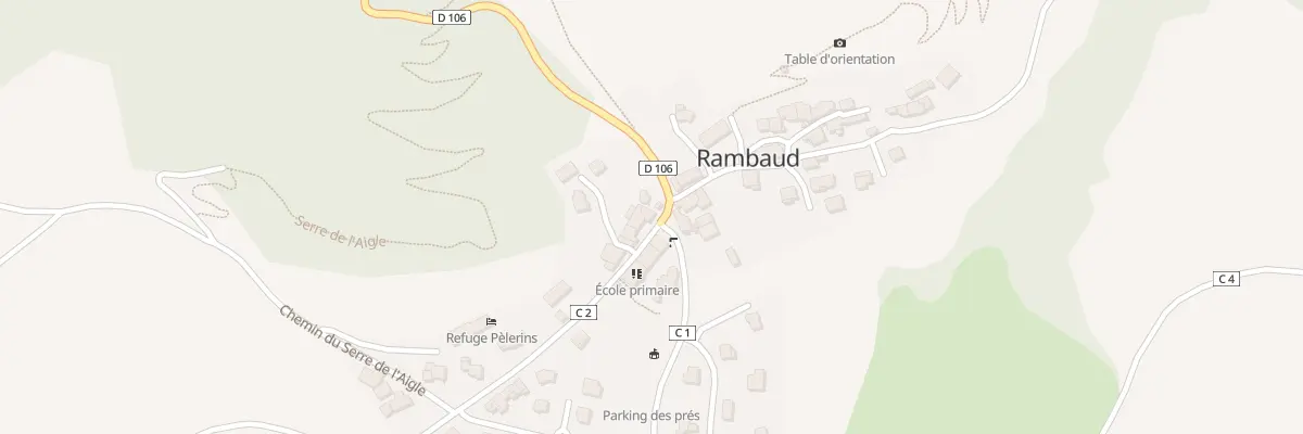 Plan du 5012 Le Village à Rambaud