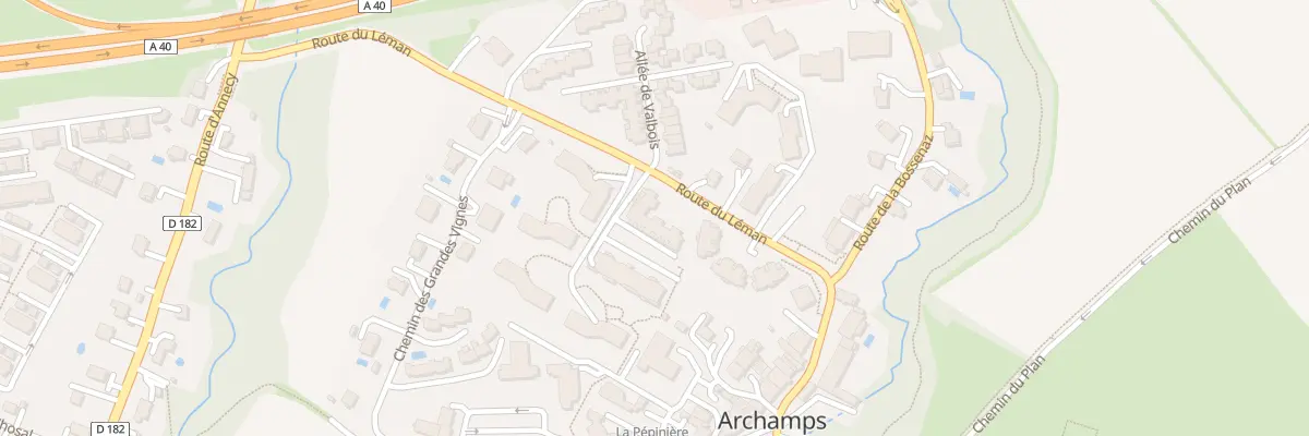 Plan du 165 Rte du Léman à Archamps