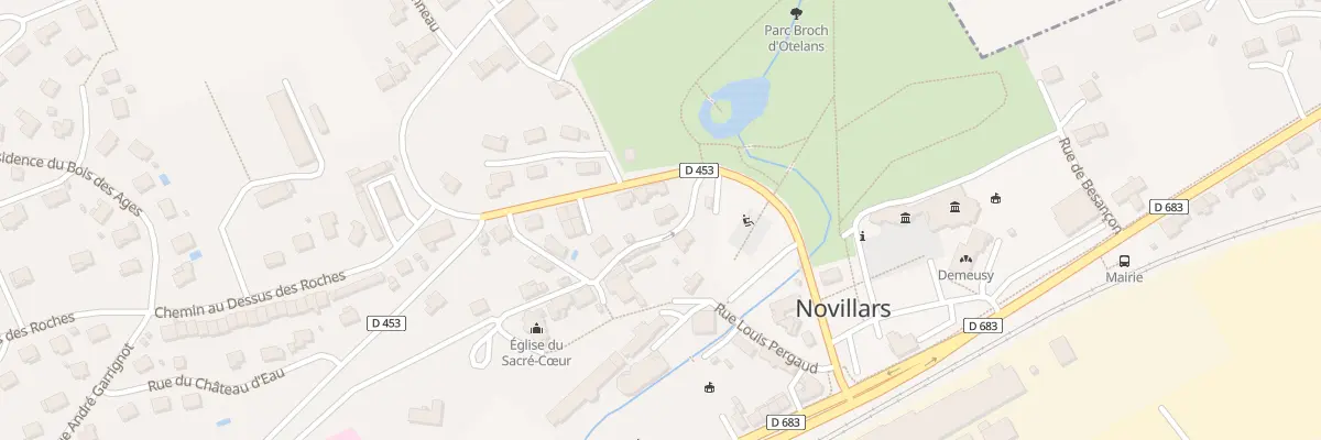 Plan du 2 Rue de la Charrière à Novillars