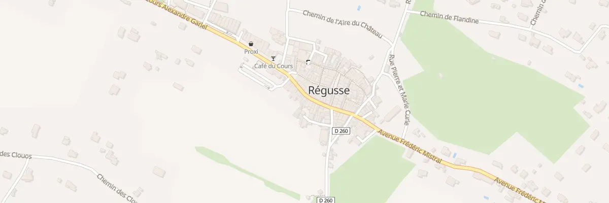 Plan du 16 Grand Rue à Régusse