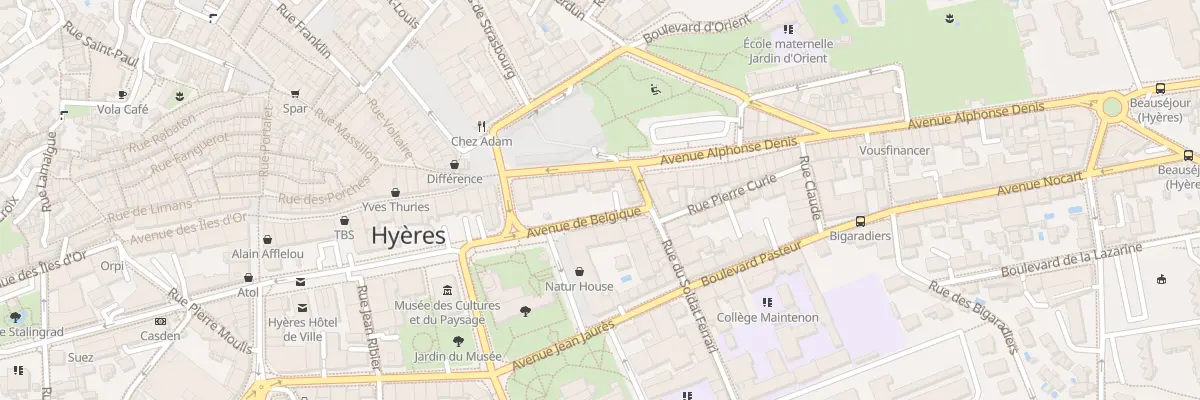 Plan du 39 Av Alphonse Denis à Hyères