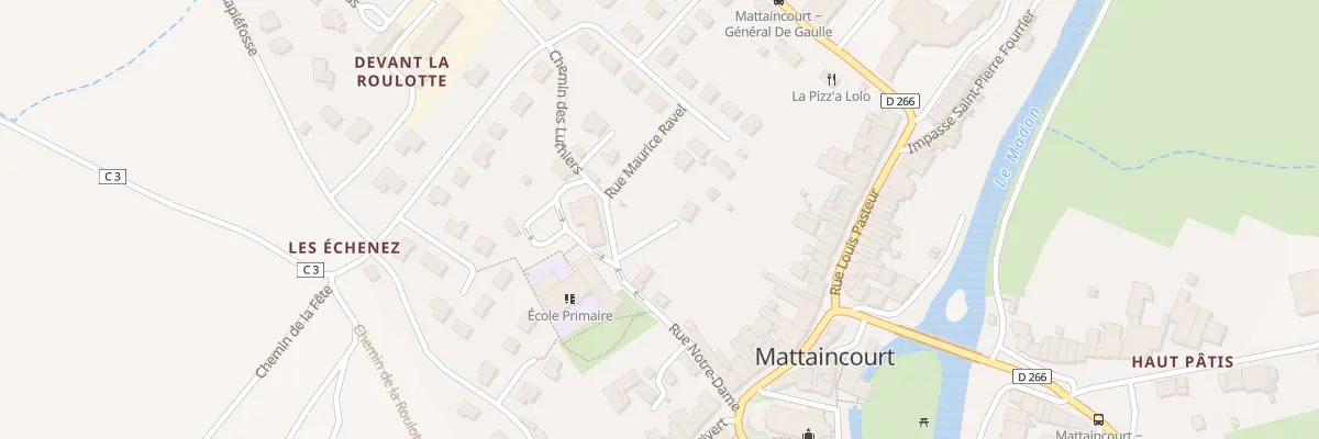 Plan du 3 Rue Notre Dame à Mattaincourt