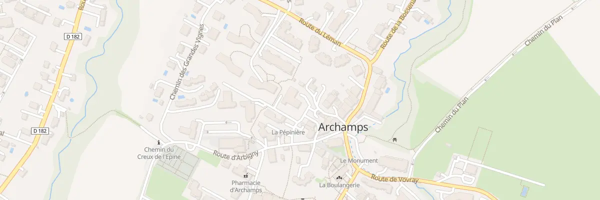Plan du 41 All de la Pépinière à Archamps