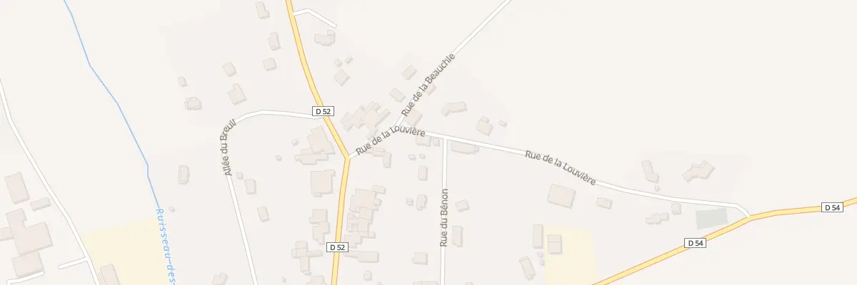 Plan du 4 Rue de la Louvière à Cubry-lès-Faverney
