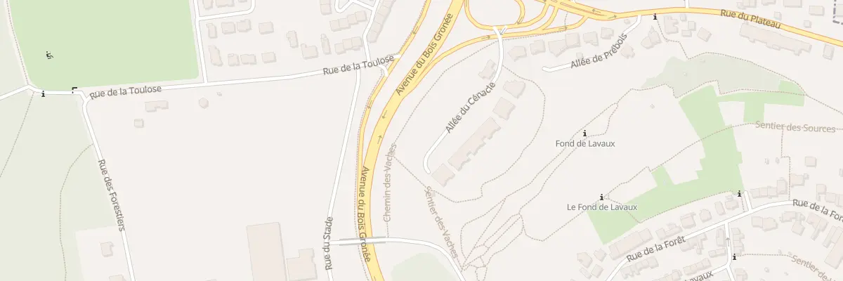 Plan du 1B All du Cénacle à Laxou