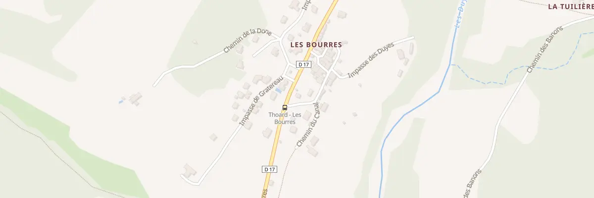 Plan du 89 Les Bourres à Thoard