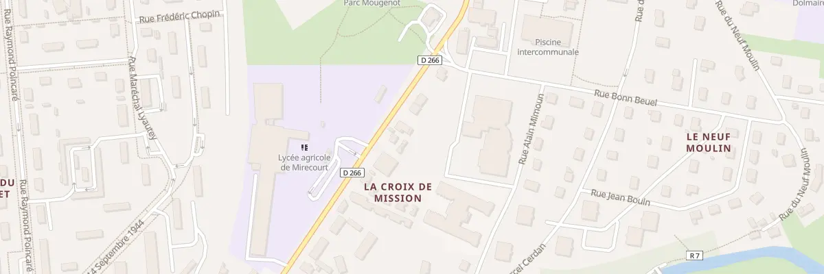 Plan du 26 Av Mal de Lattre de Tassigny à Mirecourt