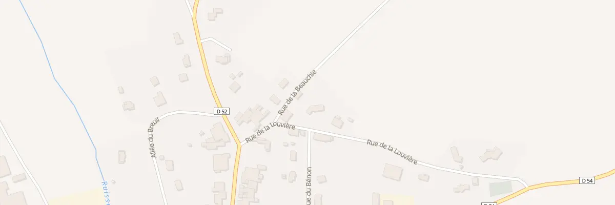 Plan du 1 Rue de la Louvière à Cubry-lès-Faverney