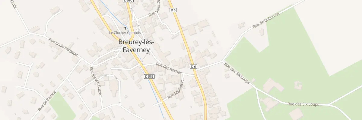Plan du 8 Rue des Roches à Breurey-lès-Faverney