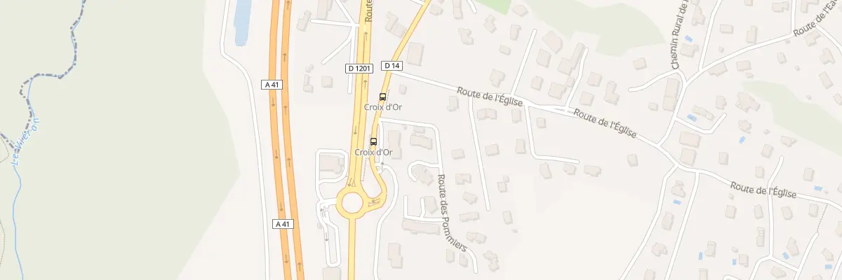 Plan du 40 Res Rambour à Fillière