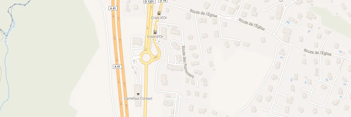 Plan du 160 Rte des Pommiers à Fillière