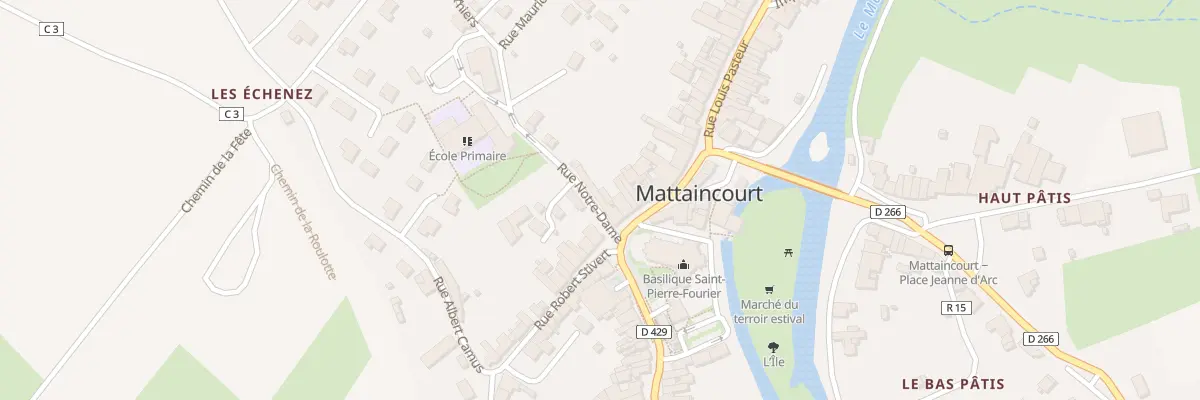 Plan du 1 Rue Notre Dame à Mattaincourt
