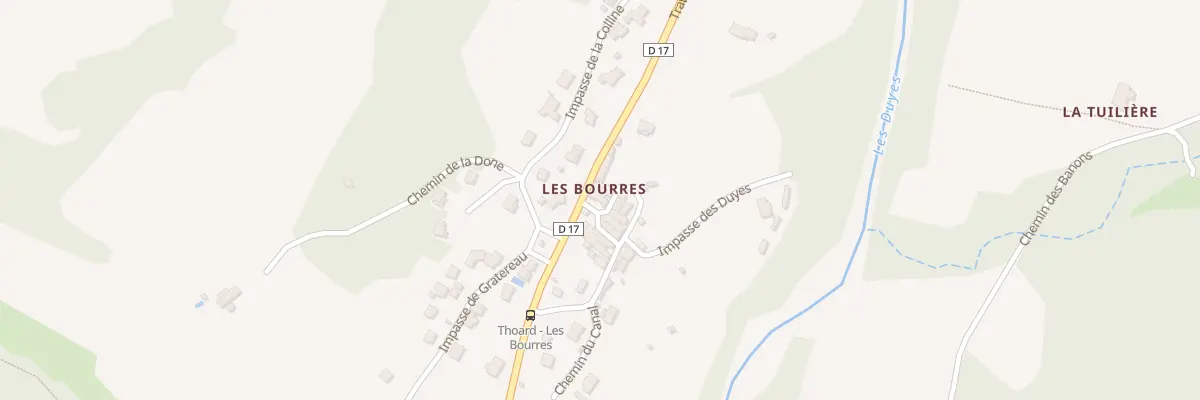 Plan du 99 Les Bourres à Thoard