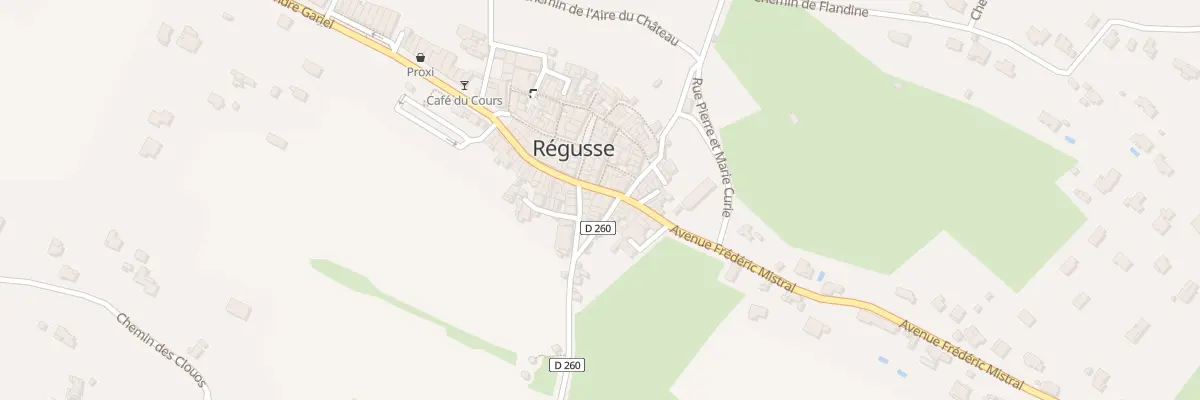 Plan du 36 Grand Rue à Régusse