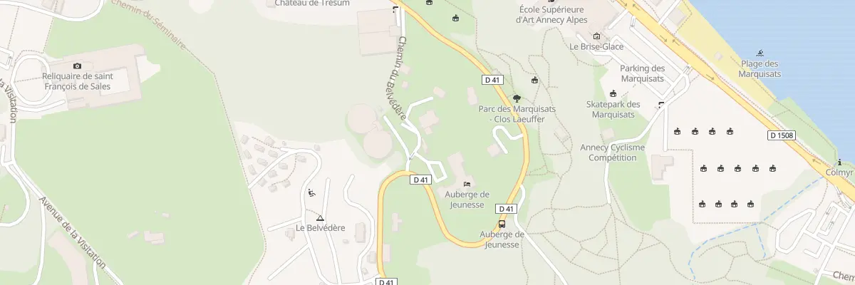 Plan du 9 Che du Belvédère à Annecy