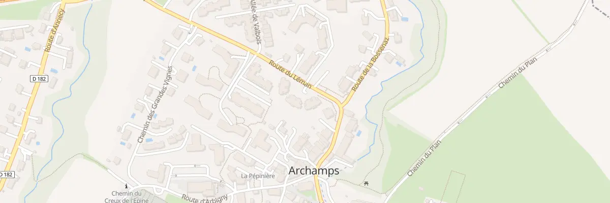 Plan du 45 Rte du Léman à Archamps