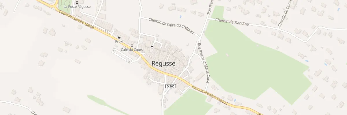 Plan du 2 Rue de la Bourgade à Régusse
