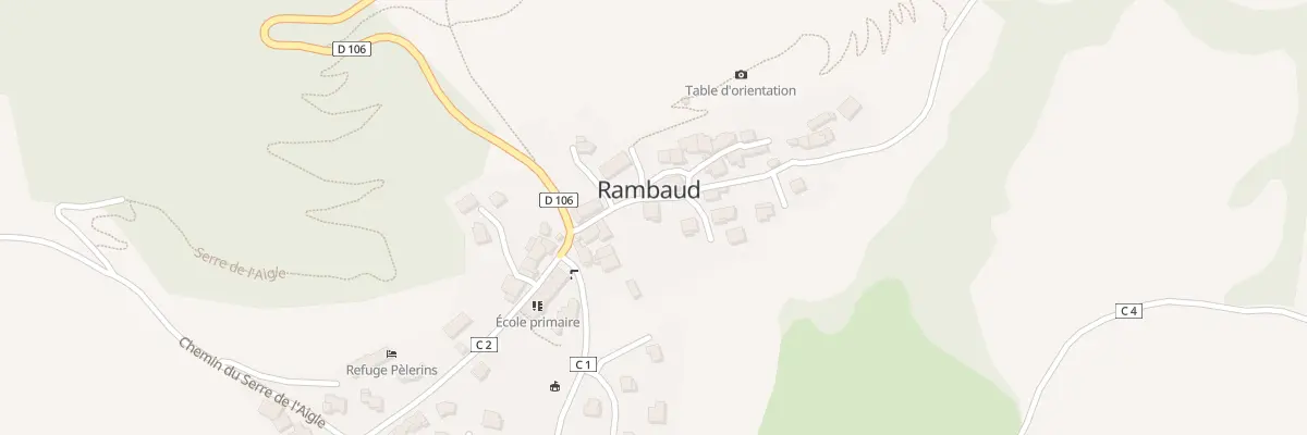 Plan du 5009 Le Village à Rambaud