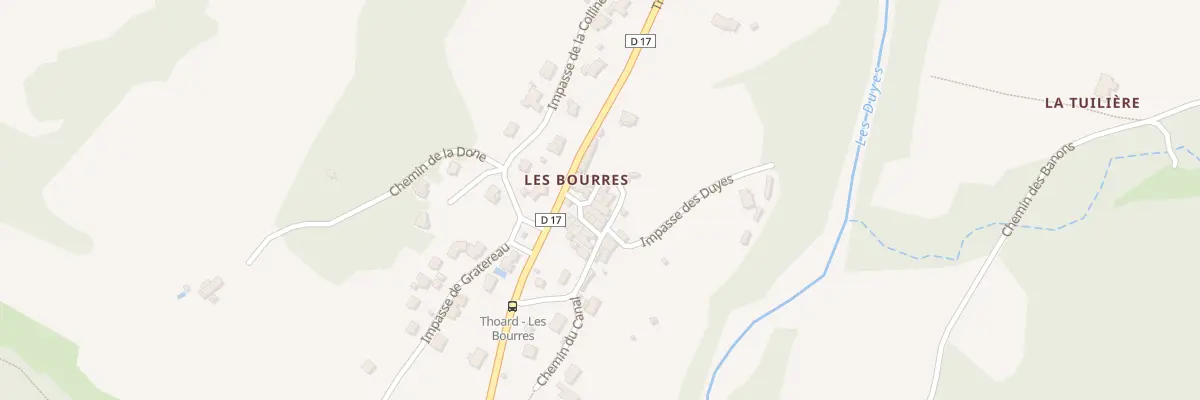 Plan du 102 Les Bourres à Thoard