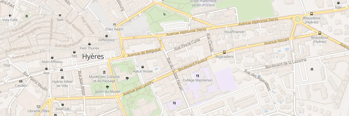Plan du 11 Rue du Soldat Ferrari à Hyères