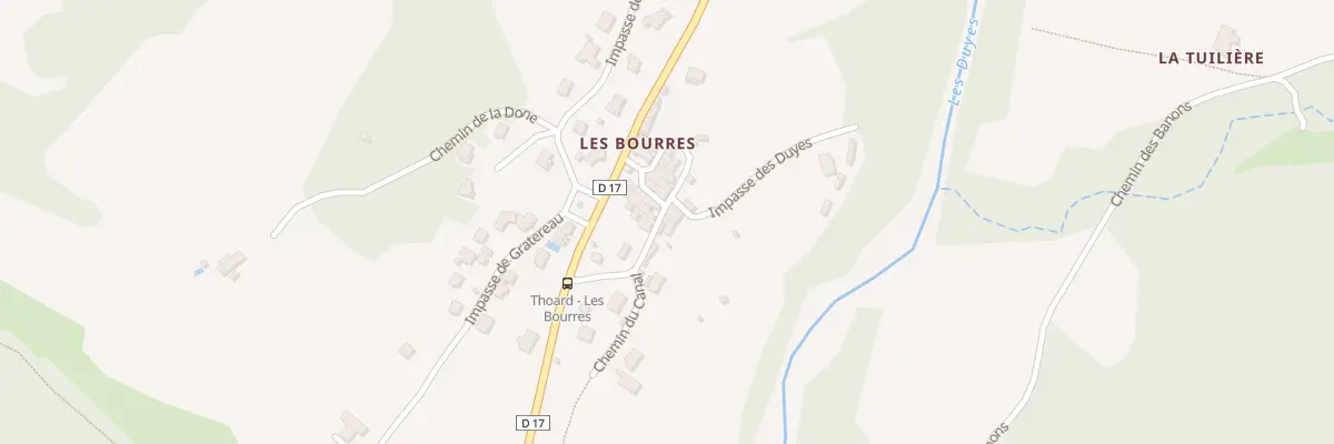 Plan du 92 Les Bourres à Thoard