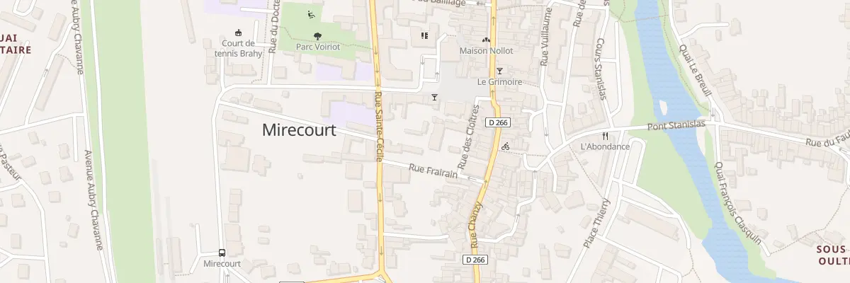 Plan du 67 Rue Frairain à Mirecourt