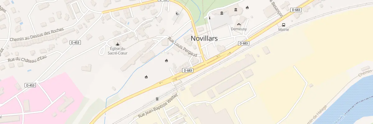 Plan du 9 Rue de Besançon à Novillars