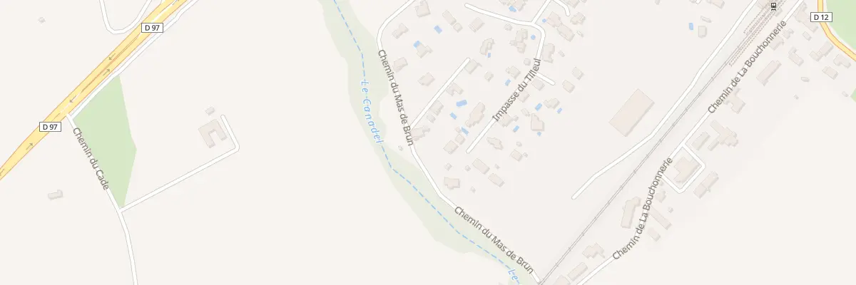 Plan du 9004 Mas de Brun à Puget-Ville