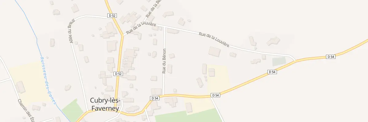 Plan du 4 Rue du Benon à Cubry-lès-Faverney
