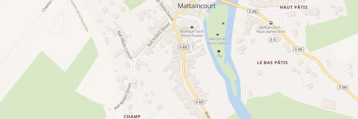 Plan du 23 Rue Gen Leclerc à Mattaincourt