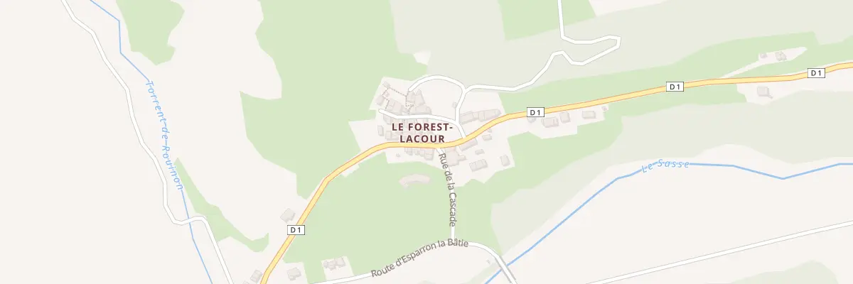 Plan du 7200 Le Forest Lacour à Bayons