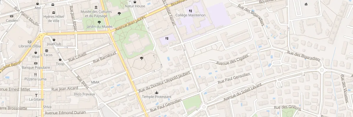 Plan du 36B Rue du Soldat Ferrari à Hyères