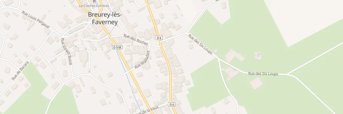 Plan du 6 Rue du Grand Mont à Breurey-lès-Faverney