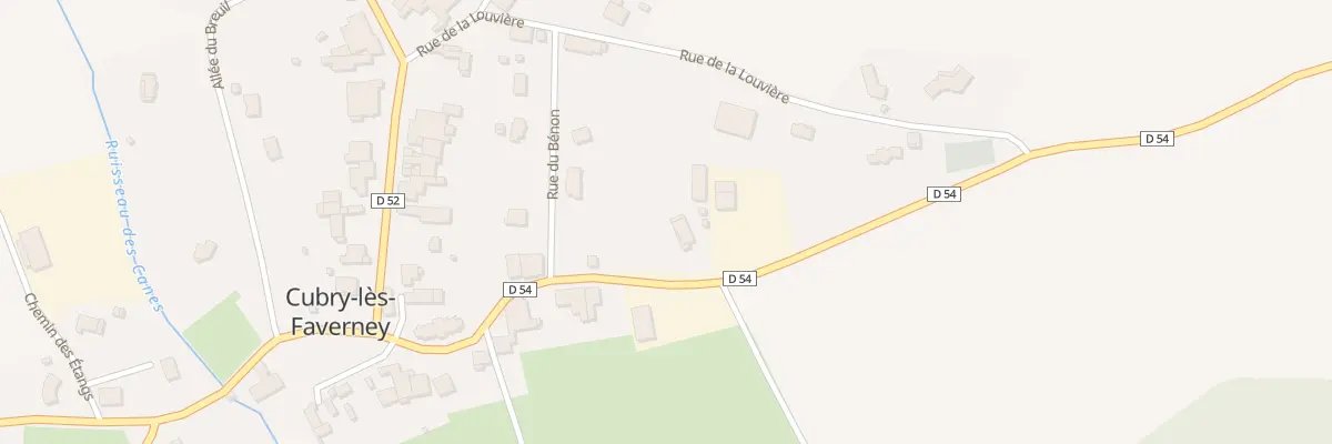 Plan du 3 Rue de l’Echo du Bremont à Cubry-lès-Faverney