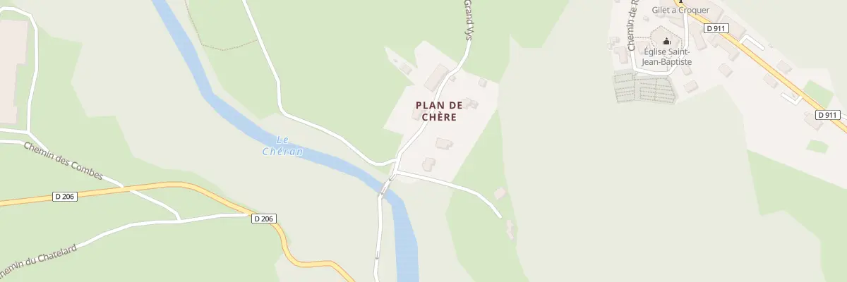 Plan du 725 Rte de la Grand Vys au Châtelard