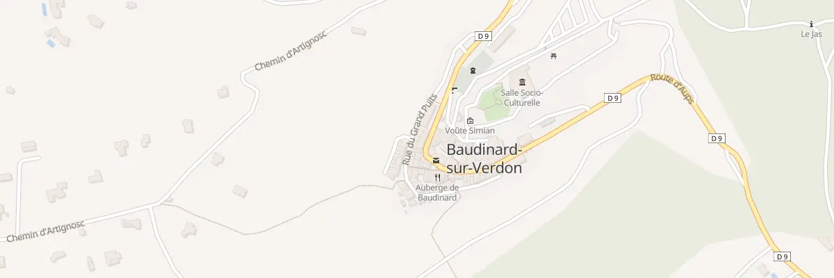 Plan du 16 Rue du Grand Puits à Baudinard-sur-Verdon