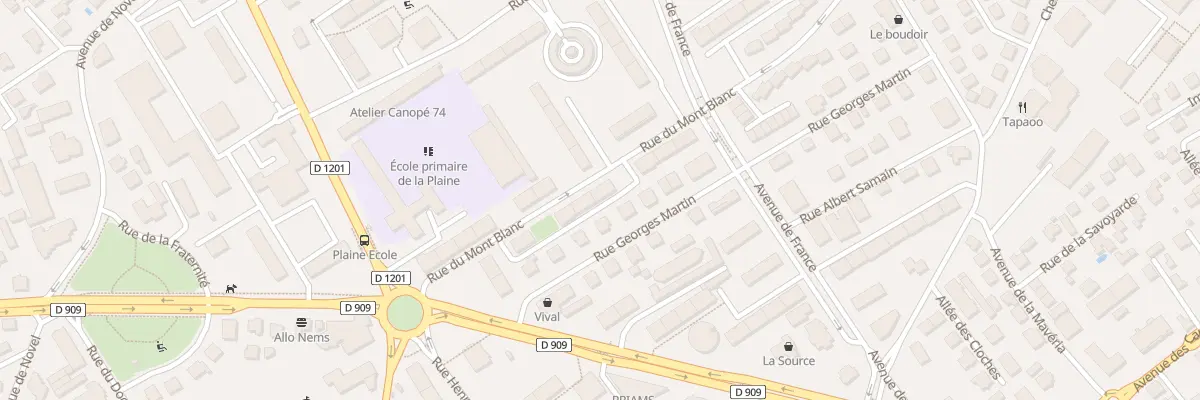 Plan du 12 Rue du Mont-Blanc à Annecy