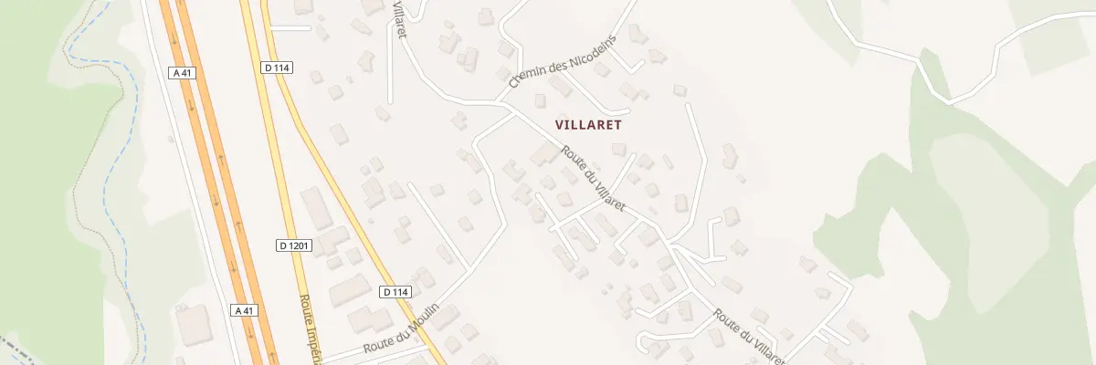 Plan du 470 Rte de Villaret à Fillière